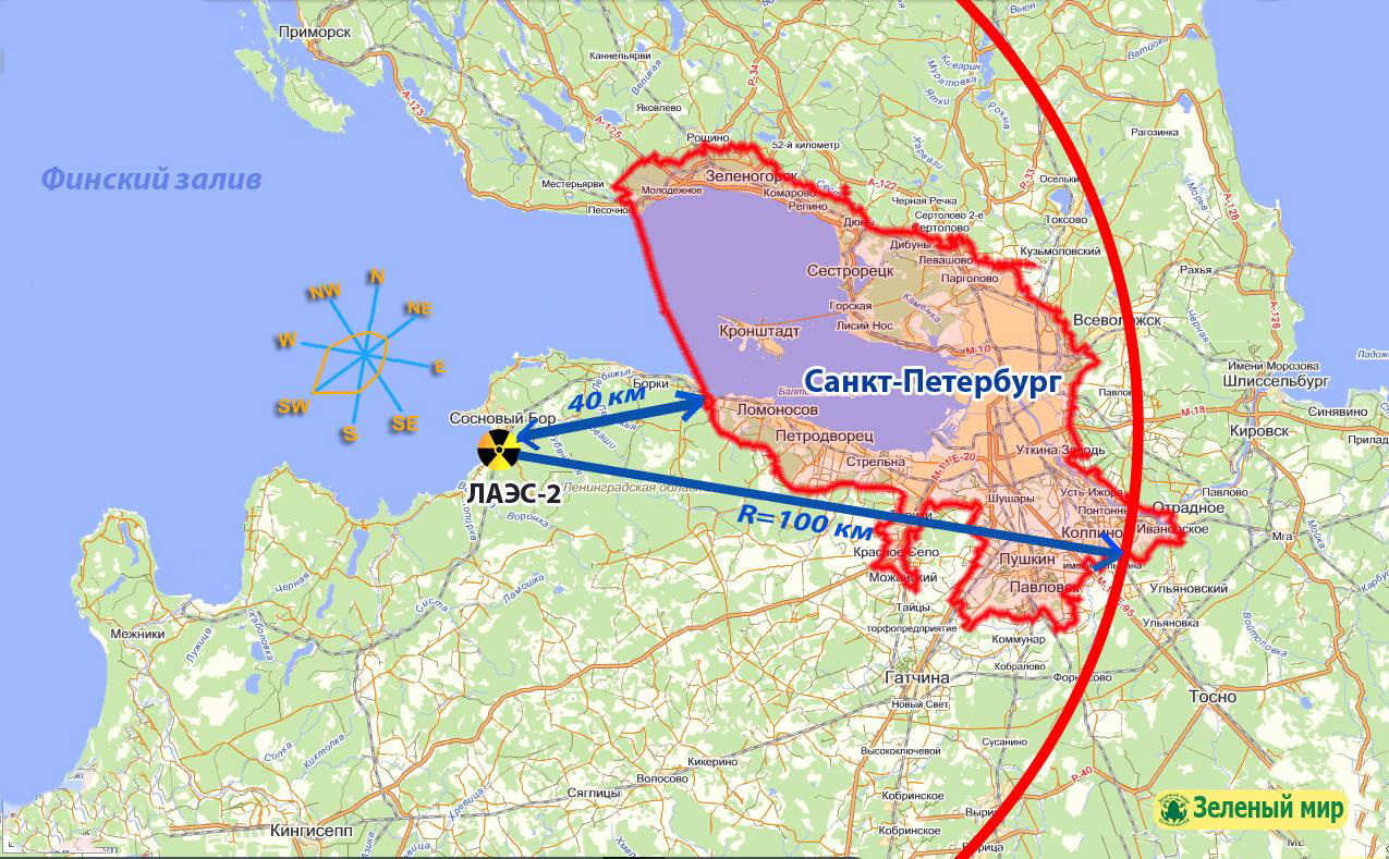 Куда уходит остановите москва или питер. Сосновый Бор Ленинградская АЭС на карте. Ленинградская АЭС на карте Ленинградской области. ЛАЭС Сосновый Бор на карте. Сосновый Бор атомная электростанция на карте.